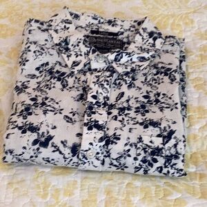 Men's Blue Floral Shirt